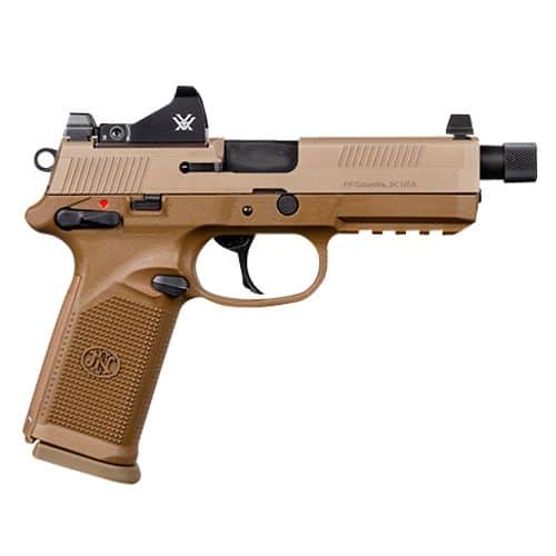 FN 66-100867 FNX Tactical 45 ACP 5.30" TB 10+1 (2) Overall Flat Dark Earth Interchangeable Backstrap Grip Night Sights Includes Viper Red Dot FN 66-100867 FNX Tactical 45 ACP 5.30" TB 10+1 (2) Overall Flat Dark Earth Interchangeable Backstrap Grip Night Sights Includes Viper Red Dot