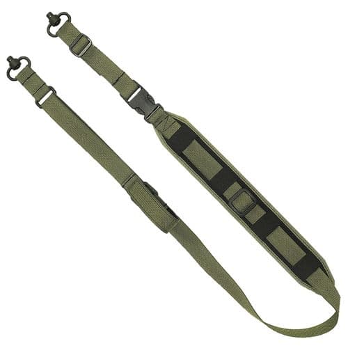 Grovtec US Inc GTSL130 QS 2-Point Sentinel Sling with Push Button Swivels 2" W Adjustable OD Green for Rifle/Shotgun Grovtec US Inc GTSL130 QS 2-Point Sentinel Sling with Push Button Swivels 2" W Adjustable OD Green for Rifle/Shotgun