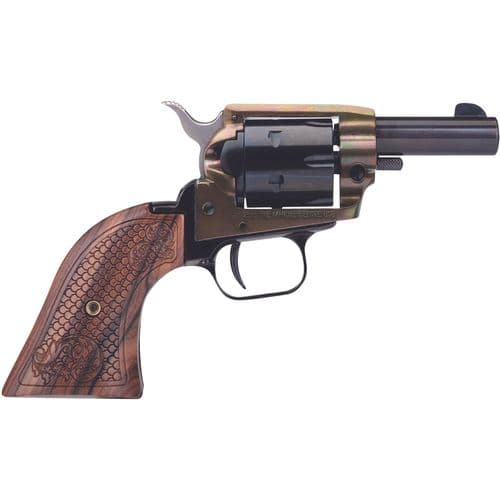 Heritage Mfg BK22CH3WBRN10 Barkeep 22 LR 6rd 3" Black Steel Barrel & Cylinder Simulated Case Hardened Steel Frame with Custom Scroll Wood Grip Heritage Mfg BK22CH3WBRN10 Barkeep 22 LR 6rd 3" Black Steel Barrel & Cylinder Simulated Case Hardened Steel Frame with Custom Scroll Wood Grip