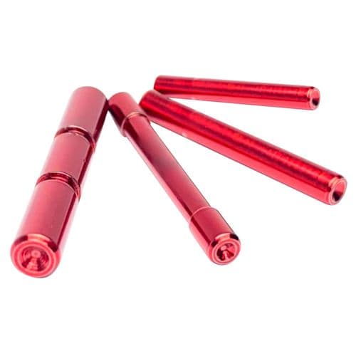 Cross Armory CRG4PSRD 4 Pin Set Dimpled Extended Red 4140 Steel for Most Glock Gen4 Cross Armory CRG4PSRD 4 Pin Set Dimpled Extended Red 4140 Steel for Most Glock Gen4