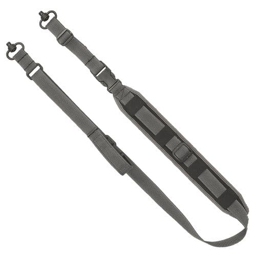 Grovtec US Inc GTSL128 QS 2-Point Sentinel Sling with Push Button Swivels 2" W Adjustable Wolf Gray for Rifle/Shotgun Grovtec US Inc GTSL128 QS 2-Point Sentinel Sling with Push Button Swivels 2" W Adjustable Wolf Gray for Rifle/Shotgun