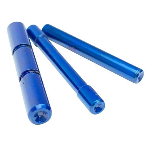 Cross Armory CRGPSBL 3 Pin Set Dimpled Blue 4140 Steel for Most Glock Gen1-3 Cross Armory CRGPSBL 3 Pin Set Dimpled Blue 4140 Steel for Most Glock Gen1-3