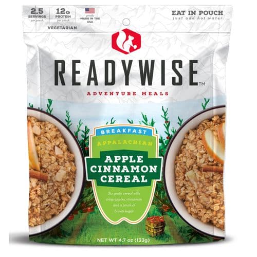 Wise Foods RW05-008 Outdoor Food Kit Appalachian Apple Cinnamon Cereal Breakfast Entree 6 Per Case 2.5 Servings Outdoor Camping Pouches Wise Foods RW05-008 Outdoor Food Kit Appalachian Apple Cinnamon Cereal Breakfast Entree 6 Per Case 2.5 Servings Outdoor Camping Pouches