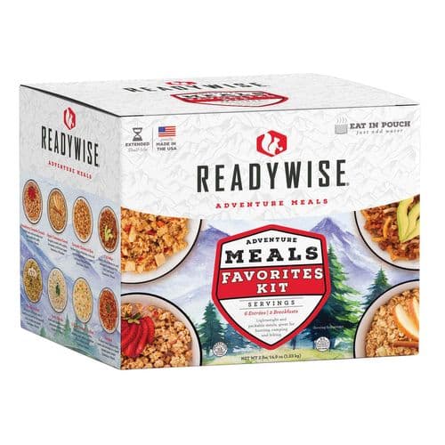 Wise Foods RW05-913 Outdoor Food Kit Meal Favorites Kit 6 Entrees and 3 Breakfasts 9 Per Pack 9 Servings Outdoor Camping Pouches Wise Foods RW05-913 Outdoor Food Kit Meal Favorites Kit 6 Entrees and 3 Breakfasts 9 Per Pack 9 Servings Outdoor Camping Pouches