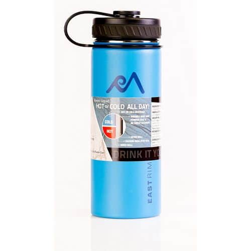East Rim Vacuum Insulated Stainless Steel Wide Mouth Water Bottle 40oz Blue East Rim Vacuum Insulated Stainless Steel Wide Mouth Water Bottle 40oz Blue
