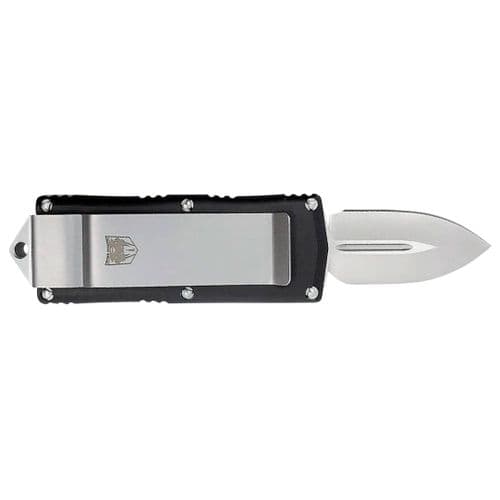 CobraTec Knives BLKOTFMC Money Clip 1.75" OTF Plain D2 Steel Blade/Black Aluminum Handle Includes Pocket Clip CobraTec Knives BLKOTFMC Money Clip 1.75" OTF Plain D2 Steel Blade/Black Aluminum Handle Includes Pocket Clip