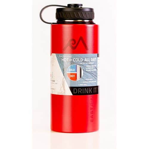 East Rim Vacuum Insulated Stainless Steel Wide Mouth Water Bottle 18 oz Red East Rim Vacuum Insulated Stainless Steel Wide Mouth Water Bottle 18 oz Red