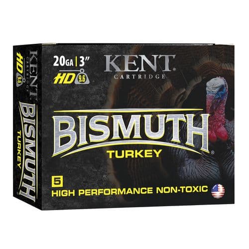 Kent Cartridge B203TK325 Bismuth Turkey 20 Gauge 3" 1 1/8 oz 5 Shot 5 Bx/ 20 Cs Kent Cartridge B203TK325 Bismuth Turkey 20 Gauge 3" 1 1/8 oz 5 Shot 5 Bx/ 20 Cs