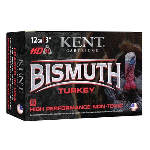 Kent Cartridge B123TK465 Bismuth Turkey 12 Gauge 3" 1 5/8 oz 1300 fps Bismuth 5 Shot 5 Bx/20 Cs Kent Cartridge B123TK465 Bismuth Turkey 12 Gauge 3" 1 5/8 oz 1300 fps Bismuth 5 Shot 5 Bx/20 Cs