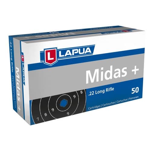 Lapua 420162 Midas+ 22 LR 40 gr Round Nose (RN) 50 Bx/ 100 Cs Lapua 420162 Midas+ 22 LR 40 gr Round Nose (RN) 50 Bx/ 100 Cs