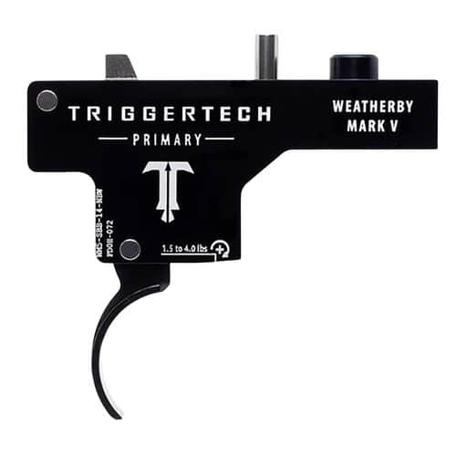 TriggerTech WM5SBB14NBW Primary Weatherby Mark V Black PVD Single-Stage Curved 1.50-4 lbs TriggerTech WM5SBB14NBW Primary Weatherby Mark V Black PVD Single-Stage Curved 1.50-4 lbs