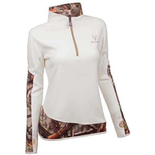 Huntworth Women's Two-Tone Performance Quarter Zip Fleece Pullover Huntworth Women's Two-Tone Performance Quarter Zip Fleece Pullover
