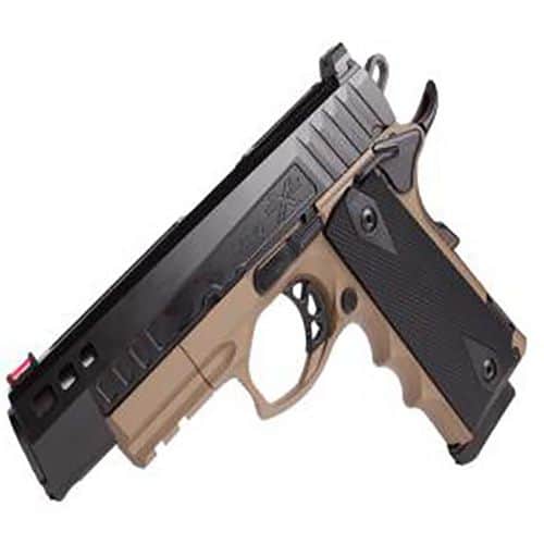 ATI ATIGFXH45FDE FXH-45 Hybrid 45 ACP 5" 8+1 Flat Dark Earth Hardcoat Anodized Black Nitride Steel Slide Finger Grooved Flat Dark Earth Polymer Grip ATI ATIGFXH45FDE FXH-45 Hybrid 45 ACP 5" 8+1 Flat Dark Earth Hardcoat Anodized Black Nitride Steel Slide Finger Grooved Flat Dark Earth Polymer Grip