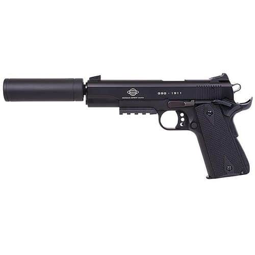 GSG G1911ADOPS 1911 ADOP with Faux Suppressor 22 LR 5" 10+1 Black Black Anodized Aluminum Slide Black Polymer Grip GSG G1911ADOPS 1911 ADOP with Faux Suppressor 22 LR 5" 10+1 Black Black Anodized Aluminum Slide Black Polymer Grip