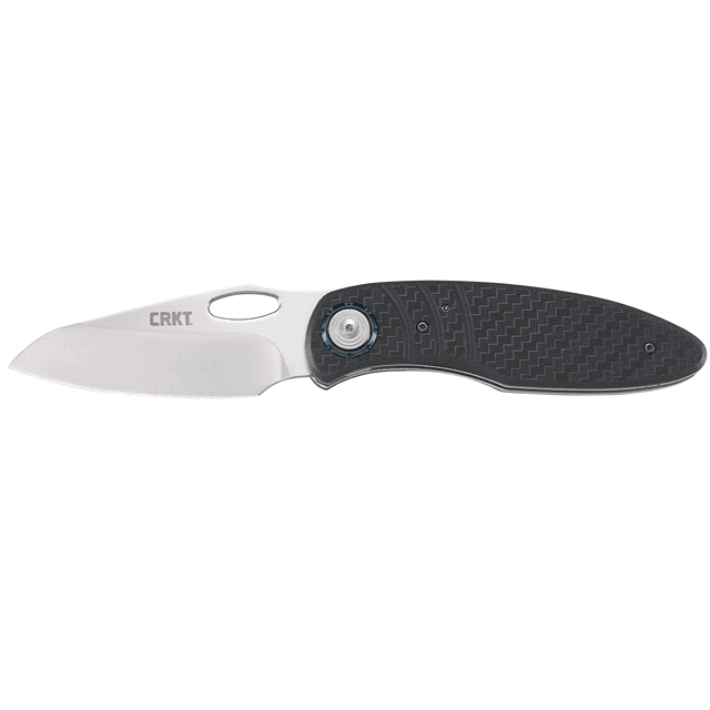 CRKT 5375 Trask 3.33" Folding Plain Satin D2 Steel Blade GRN Black Handle CRKT 5375 Trask 3.33" Folding Plain Satin D2 Steel Blade GRN Black Handle