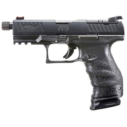Walther Arms 2851121 PPQ M2 Q4 Tactical 9mm Luger 4.60" TB 10+1 Black Black Tenifer Slide Black Polymer Grip Threaded Barrel Walther Arms 2851121 PPQ M2 Q4 Tactical 9mm Luger 4.60" TB 10+1 Black Black Tenifer Slide Black Polymer Grip Threaded Barrel