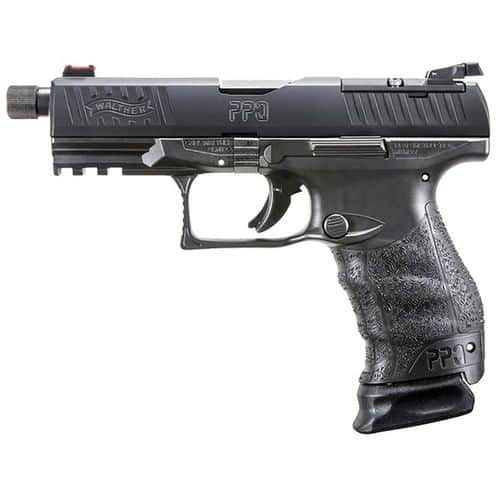 Walther Arms 2851121 PPQ M2 Q4 Tactical 9mm Luger 4.60" TB 10+1 Black Black Tenifer Slide Black Polymer Grip Threaded Barrel Walther Arms 2851121 PPQ M2 Q4 Tactical 9mm Luger 4.60" TB 10+1 Black Black Tenifer Slide Black Polymer Grip Threaded Barrel