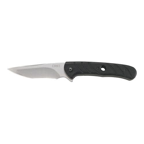 CRKT 7160 Intention 3.53" Folding Drop Point Plain Stonewash 8Cr13MoV SS Blade G10 Black Handle CRKT 7160 Intention 3.53" Folding Drop Point Plain Stonewash 8Cr13MoV SS Blade G10 Black Handle