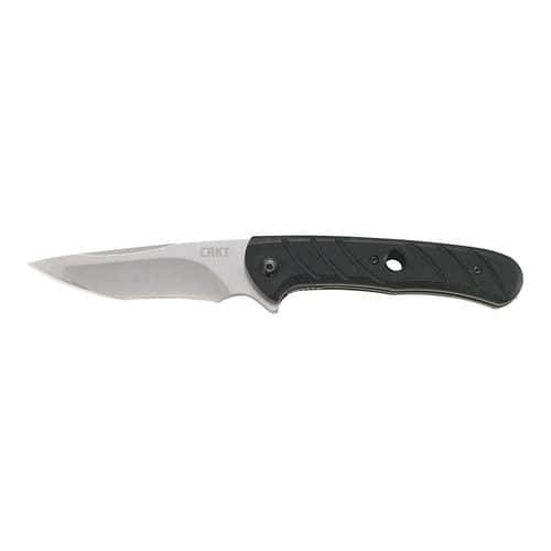 CRKT 7160 Intention 3.53" Folding Drop Point Plain Stonewash 8Cr13MoV SS Blade G10 Black Handle CRKT 7160 Intention 3.53" Folding Drop Point Plain Stonewash 8Cr13MoV SS Blade G10 Black Handle