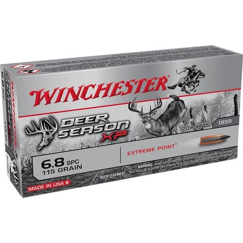Winchester Ammo X68SPCDS Deer Season XP Rifle 6.8 SPC 115 gr Extreme Point Polymer Tip 20 Bx/ 10 Cs Winchester Ammo X68SPCDS Deer Season XP Rifle 6.8 SPC 115 gr Extreme Point Polymer Tip 20 Bx/ 10 Cs