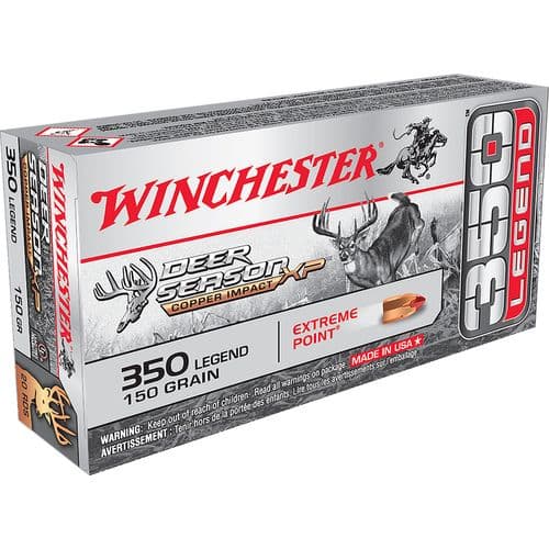 Winchester Ammo X350DSLF Deer Season XP Copper Impact 350 Legend 150 gr Copper Extreme Point 20 Bx/10 Cs Winchester Ammo X350DSLF Deer Season XP Copper Impact 350 Legend 150 gr Copper Extreme Point 20 Bx/10 Cs