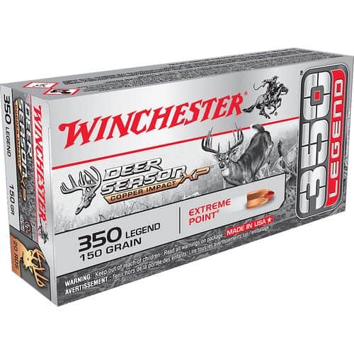 Winchester Ammo X350DSLF Deer Season XP Copper Impact 350 Legend 150 gr Copper Extreme Point 20 Bx/10 Cs Winchester Ammo X350DSLF Deer Season XP Copper Impact 350 Legend 150 gr Copper Extreme Point 20 Bx/10 Cs