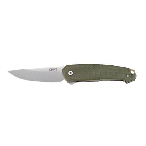 CRKT 5325 Tueto 3.28" Folding Drop Point Plain Satin 1.4116 Blade G10 OD Green Handle CRKT 5325 Tueto 3.28" Folding Drop Point Plain Satin 1.4116 Blade G10 OD Green Handle