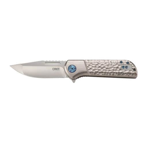 CRKT 6525 Lanny 3.18" Folding Modified Clip Point Plain Satin 8Cr13MoV SS Blade 6061 Aluminum Handle CRKT 6525 Lanny 3.18" Folding Modified Clip Point Plain Satin 8Cr13MoV SS Blade 6061 Aluminum Handle
