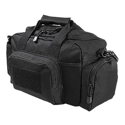 NcStar CVSRB2985B VISM Range Bag with Small Size, Side Pockets, PALs Webbing, Carry Handles, Pockets & Black Finish NcStar CVSRB2985B VISM Range Bag with Small Size, Side Pockets, PALs Webbing, Carry Handles, Pockets & Black Finish