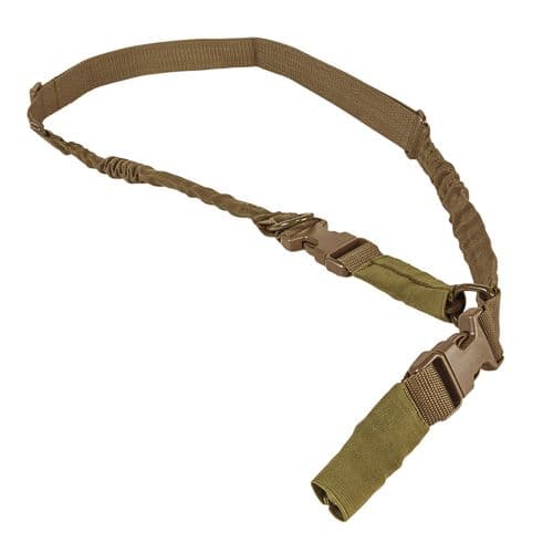 NcStar AARS21PT VISM Sling 1.25" 55"-72" Adjustable Bungee Tan Nylon Strap w/Elastic Shock-Cord 2or1 Point Sling NcStar AARS21PT VISM Sling 1.25" 55"-72" Adjustable Bungee Tan Nylon Strap w/Elastic Shock-Cord 2or1 Point Sling