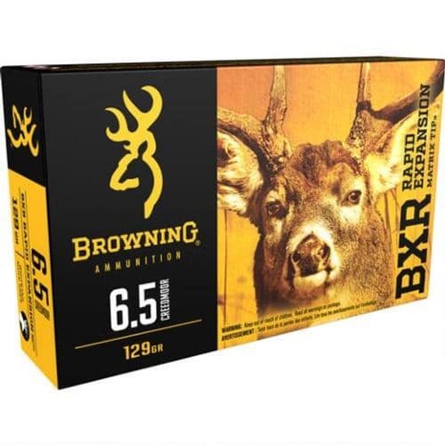 Browning 6.5 Creedmoor Ammunition 20 Rounds 129 Grain Browning 6.5 Creedmoor Ammunition 20 Rounds 129 Grain