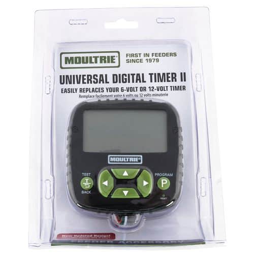 Moultrie MFA13461 Universal Digital Timer II 10 Programs 0-60 Seconds Duration Black Moultrie MFA13461 Universal Digital Timer II 10 Programs 0-60 Seconds Duration Black