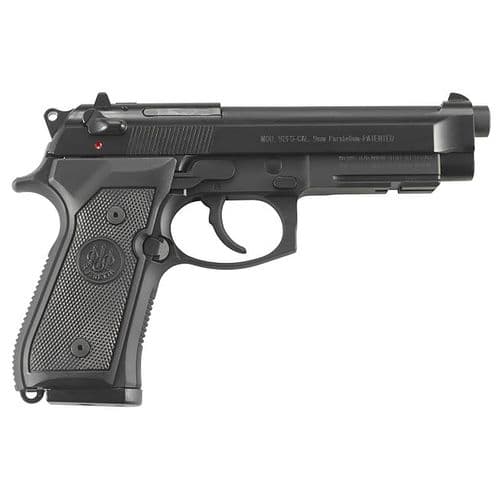 Beretta USA J9A9F10 92A1 9mm Luger 4.90" 17+1 Matte Black Black Steel Slide Checkered Black Polymer Grip (Made in Italy) Beretta USA J9A9F10 92A1 9mm Luger 4.90" 17+1 Matte Black Black Steel Slide Checkered Black Polymer Grip (Made in Italy)