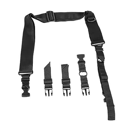 NcStar AARS2PB VISM Sling Extra Wide Adjustable Bungee Black Nylon Strap w/Elastic Shock-Cord NcStar AARS2PB VISM Sling Extra Wide Adjustable Bungee Black Nylon Strap w/Elastic Shock-Cord