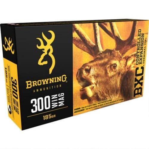 Browning .300 Winchester Magnum Ammunition 20 Rounds 185 Grains B192203001 Browning .300 Winchester Magnum Ammunition 20 Rounds 185 Grains B192203001