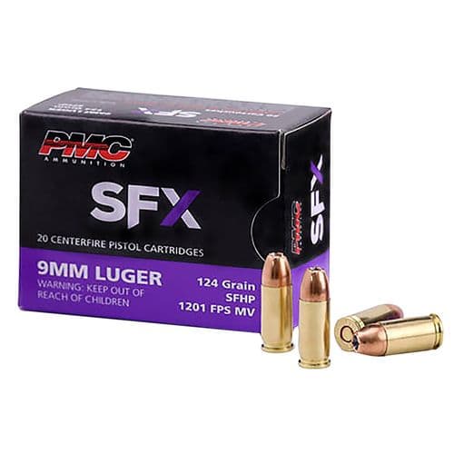 PMC 9SFX Hyper-Expansion 9mm Luger 124 gr StarFire Hollow Point 20 Bx/ 50 Cs PMC 9SFX Hyper-Expansion 9mm Luger 124 gr StarFire Hollow Point 20 Bx/ 50 Cs