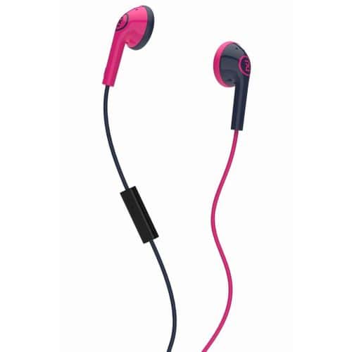 Skullcandy 2XL Offset Earbuds Pink/Black with Inline Mic - New Skullcandy 2XL Offset Earbuds Pink/Black with Inline Mic - New