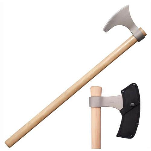 Cold Steel CS-90WVBA Viking Hand Axe Axe 1055 Carbon Steel Blade American Hickory Handle 30" Long Cold Steel CS-90WVBA Viking Hand Axe Axe 1055 Carbon Steel Blade American Hickory Handle 30" Long