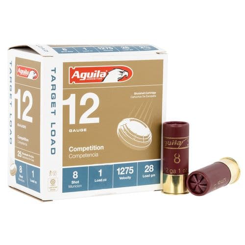 Aguila 1CHB1328 Competition 12 Gauge 2.75" 1 oz 8 Shot 25 Bx/ 10 Cs Aguila 1CHB1328 Competition 12 Gauge 2.75" 1 oz 8 Shot 25 Bx/ 10 Cs