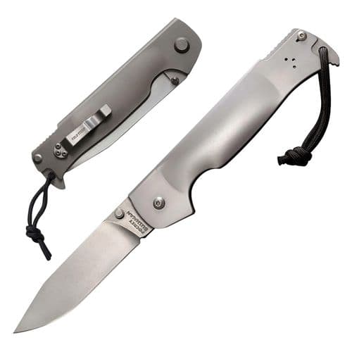Cold Steel CS95FB Bushman Pocket 4.50" Folding Clip Point Plain German 4116 SS Blade Long 420 Series Stainless Handle Cold Steel CS95FB Bushman Pocket 4.50" Folding Clip Point Plain German 4116 SS Blade Long 420 Series Stainless Handle