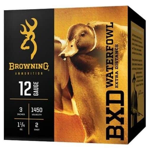 Browning B193411232 BXD Waterfowl 12ga 3" #2 Steel 1-1/4oz 25 Rounds Browning B193411232 BXD Waterfowl 12ga 3" #2 Steel 1-1/4oz 25 Rounds
