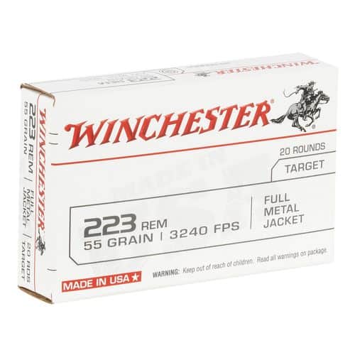 Winchester Ammo W223K USA 223 Rem 55 gr Full Metal Jacket (FMJ) 20 Bx/50 Cs Winchester Ammo W223K USA 223 Rem 55 gr Full Metal Jacket (FMJ) 20 Bx/50 Cs