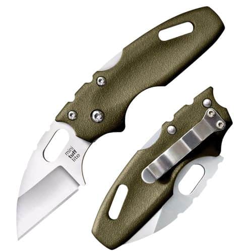 Cold Steel CS20MTGD Tuff Lite Mini 2" Folding Wharncliffe Plain 4034 Stainless Steel Blade Griv-Ex OD Green Handle Cold Steel CS20MTGD Tuff Lite Mini 2" Folding Wharncliffe Plain 4034 Stainless Steel Blade Griv-Ex OD Green Handle