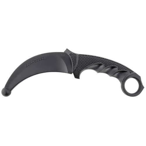 Cold Steel CS92R49 Trainer Karambit 4" Fixed Hawkbill Plain Rubber Blade Black Synthetic Rubber Handle Cold Steel CS92R49 Trainer Karambit 4" Fixed Hawkbill Plain Rubber Blade Black Synthetic Rubber Handle