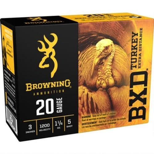 Browning 20 Gauge Ammunition 10 Rounds 3" 1-1/4 oz. #5 Shot Browning 20 Gauge Ammunition 10 Rounds 3" 1-1/4 oz. #5 Shot