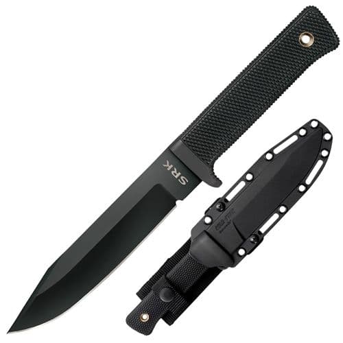 Cold Steel CS49LCK SRK 6" Fixed Clip Point Plain Black Tuff-Ex Knife Cold Steel CS49LCK SRK 6" Fixed Clip Point Plain Black Tuff-Ex Knife
