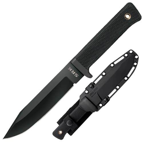 Cold Steel CS49LCK SRK 6" Fixed Clip Point Plain Black Tuff-Ex Knife Cold Steel CS49LCK SRK 6" Fixed Clip Point Plain Black Tuff-Ex Knife