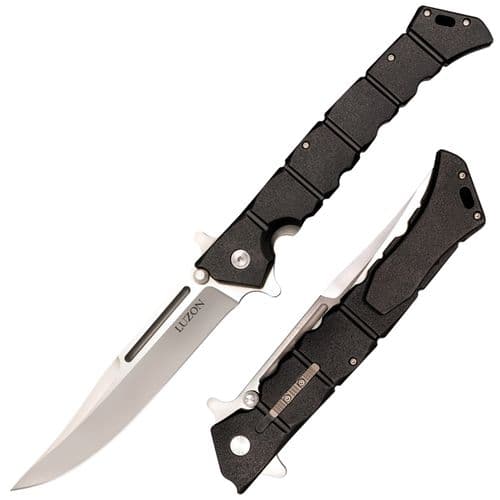 Cold Steel CS20NQX Luzon Large 6" Folding Plain 8Cr13MoV SS Blade GFN Black Handle Cold Steel CS20NQX Luzon Large 6" Folding Plain 8Cr13MoV SS Blade GFN Black Handle