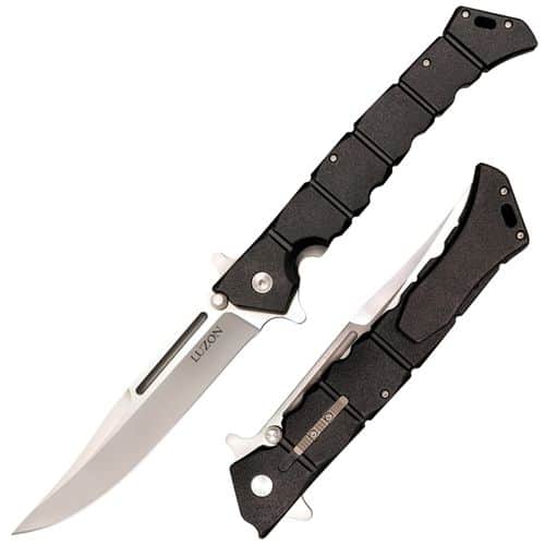 Cold Steel CS20NQX Luzon Large 6" Folding Plain 8Cr13MoV SS Blade GFN Black Handle Cold Steel CS20NQX Luzon Large 6" Folding Plain 8Cr13MoV SS Blade GFN Black Handle