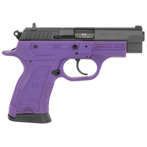 Sar USA B69CVT B6C Compact 9mm Luger 3.80" 13+1 (2) Violet Polymer Frame Black Oxide Steel Slide Violet Polymer Grip Sar USA B69CVT B6C Compact 9mm Luger 3.80" 13+1 (2) Violet Polymer Frame Black Oxide Steel Slide Violet Polymer Grip